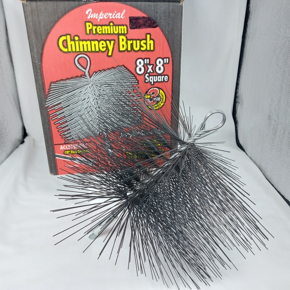 Imperial Premium‎ Chimney Cleaning Brush 8" Square Steel Wire NEW!